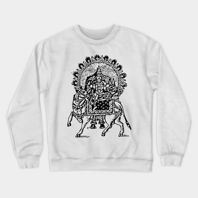 Supreme Being Shiva Indian God Crewneck Sweatshirt by ppandadesign